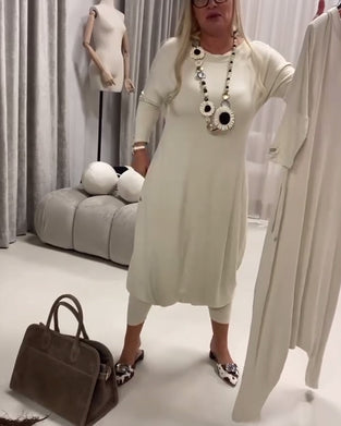 Jumpsuit Ensfarvet Langærmet Afslappet