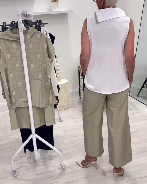 Dragt Ærmeløs Bred Krave Mode