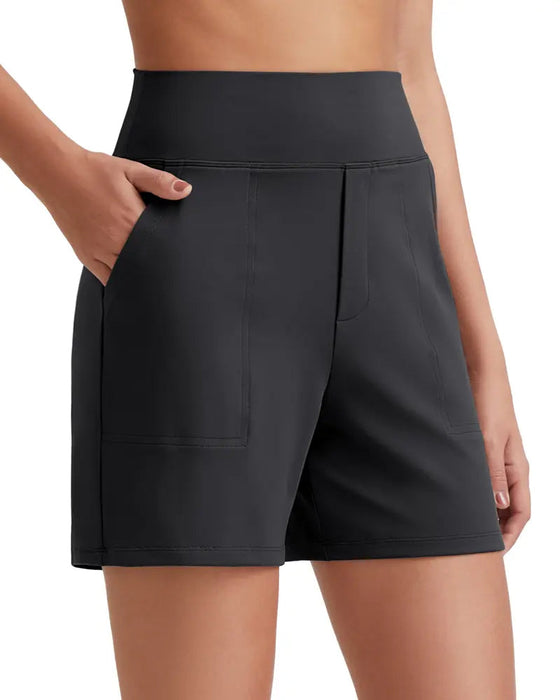 Shorts Høj Talje Atletisk Løb