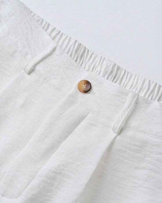 Herre Shorts Afslappet Ensfarvet