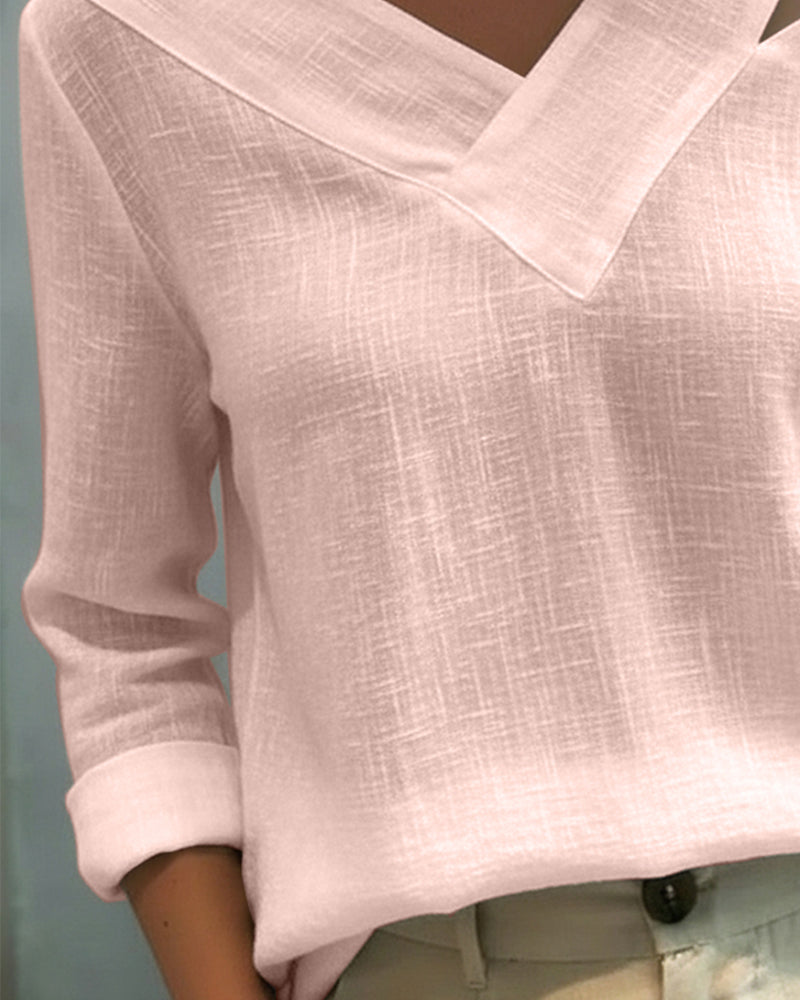 Topp Stilfuld V-Hals Skulderfri