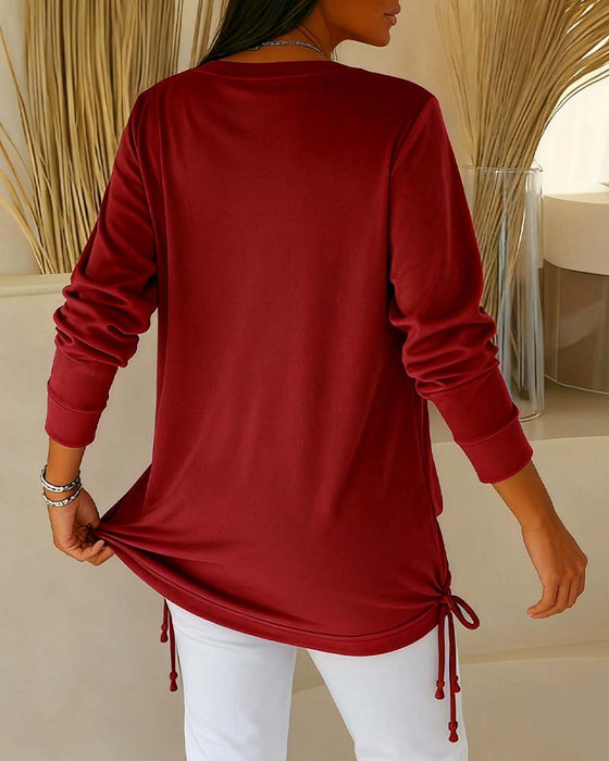 Paljettop I Kontrastfarver Med Todelt Look