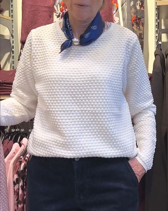 Sweatshirt Rund Hals Pullover Ensfarvet