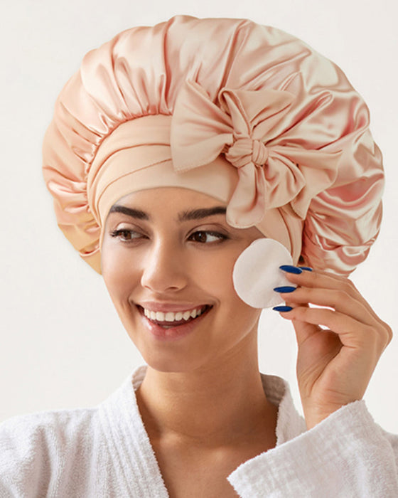 Natsovehætte i silke