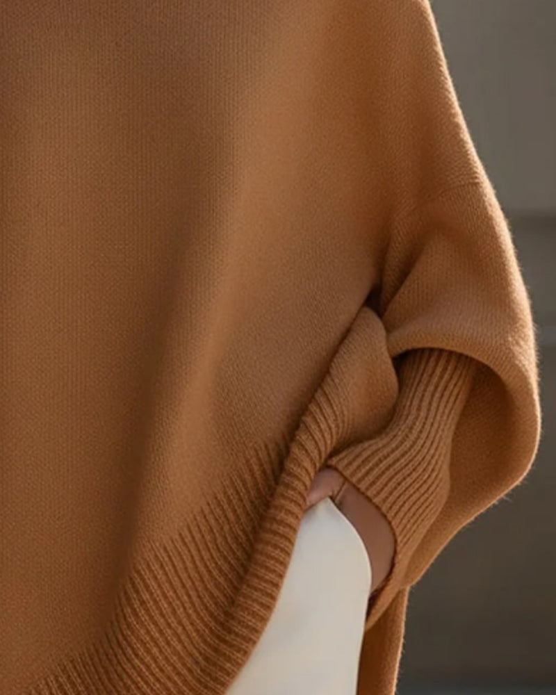 Pullover Rund Hals Løstsiddende Midjer