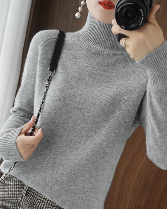 Elegant hvid turtleneck