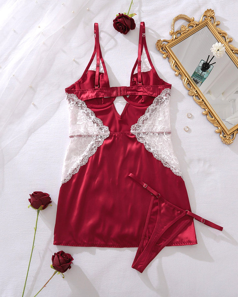 Natkjole Sexy Camisole Splittet