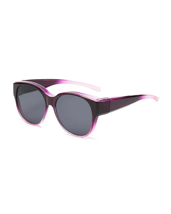 Polariseret Uv400-Beskyttelse Trendy Runde Solbriller