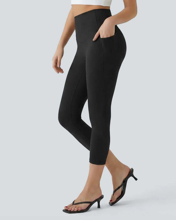 Leggings Høj Talje Syv-Ottendedele Formende Yoga