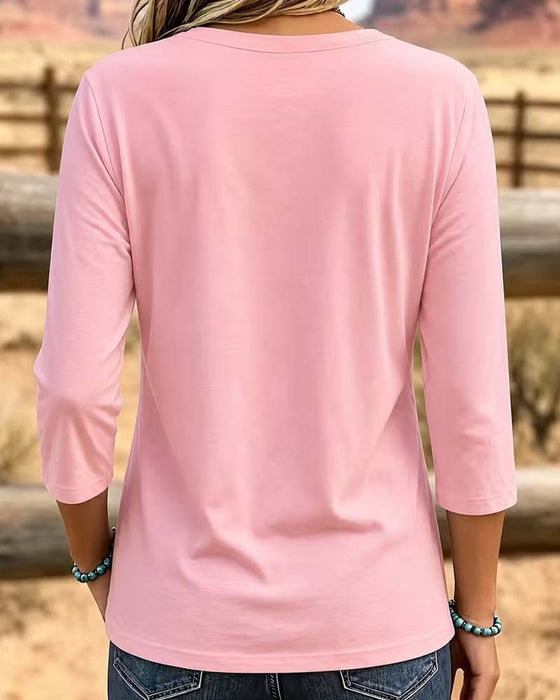 Top Crew Hals Patchwork Asymmetrisk Søm