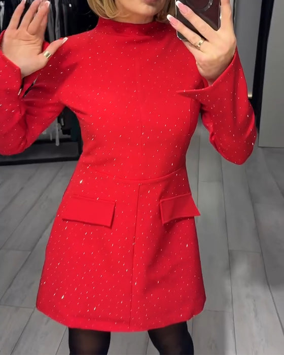 Elegant Kjole Med Diskret Glitre