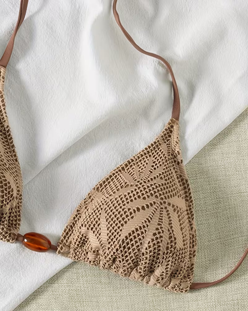 Bikini Sæt Snøre Halsstrop Sexet