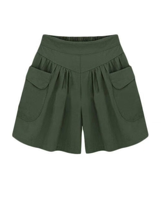 Shorts Løse Høj Talje Slankende