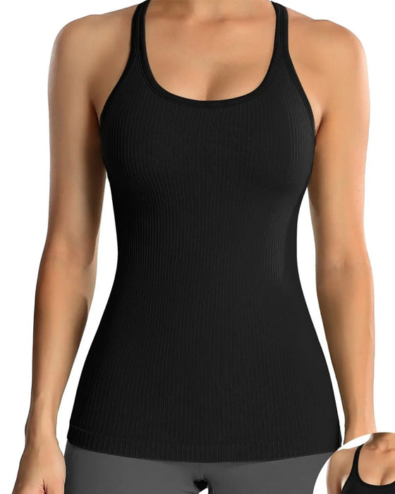 Tanktop Med Indbygget Bh Og Racerback