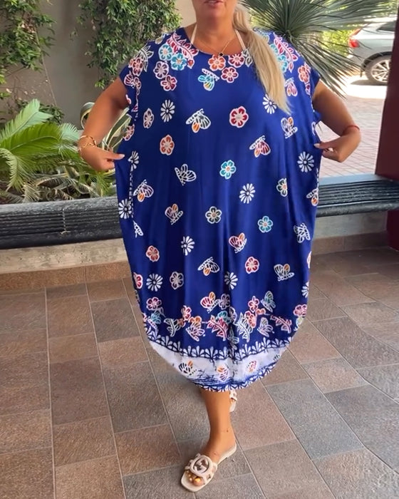 Kjole Oversize med Print Løs