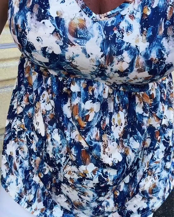 Tanktop Sexet Printet Ærmeløs