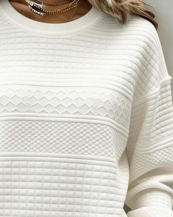 Sweatshirt Twist Rund Hals