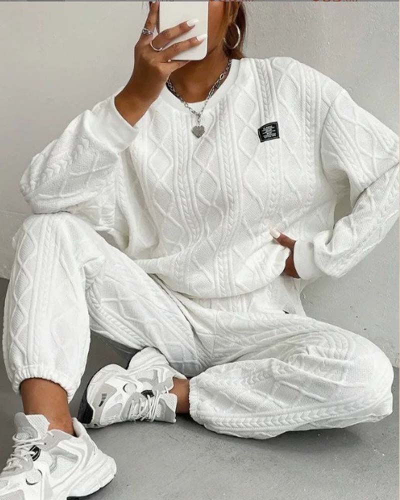 Topless Sæt Trådet Jacquard Casual