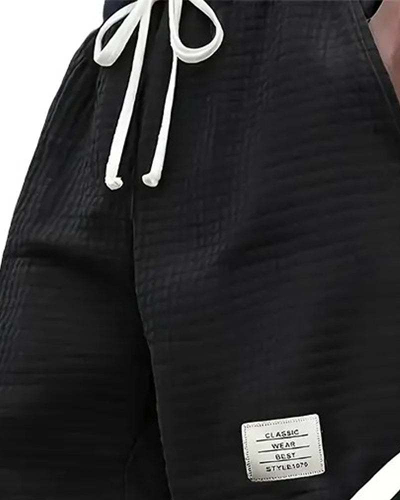 Shorts Vaffeltekstur Snøre