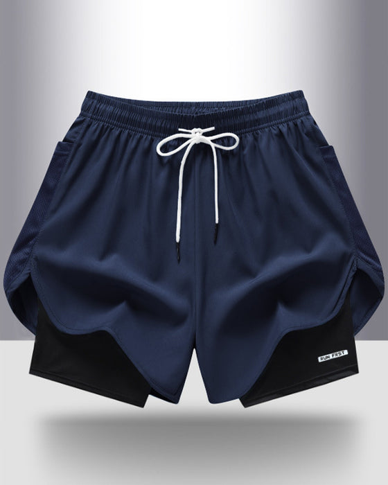 Shorts Åndbar Hurtigtørrende Dobbeltlag
