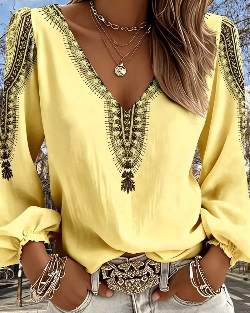 Bluse Pufærme Bohemian