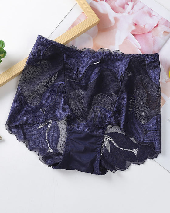 Ensfarvede sexede blondetrusser