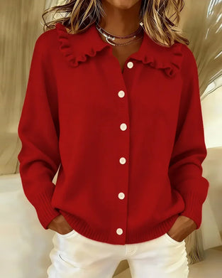 Cardigan Med Peter Pan-Krave Og Knapper