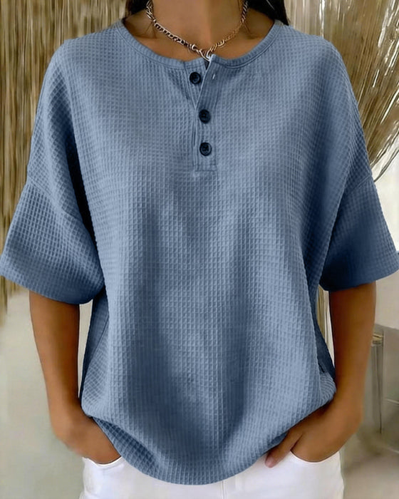 Top Vaffel Løs Afslappet