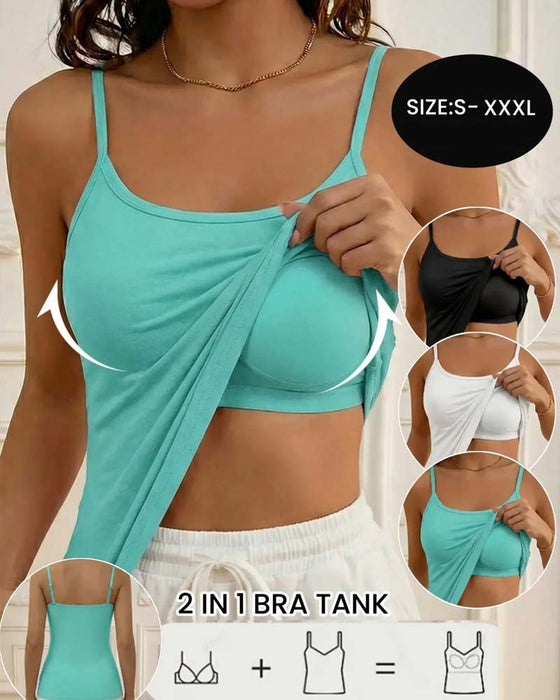 Cami Top Indbygget BH Stroppet