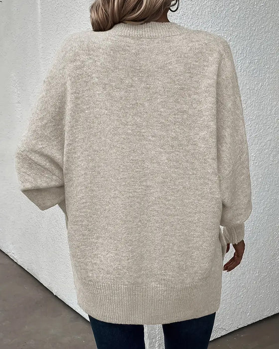 Sweater Lygteærme V-Hals