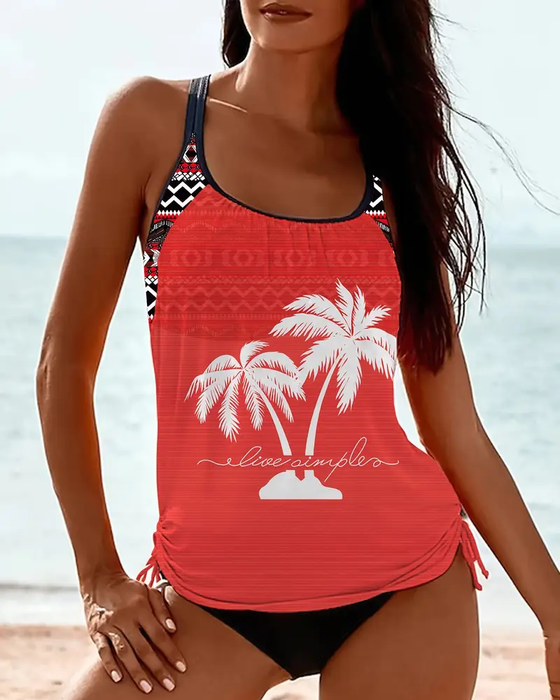 Todelt Badedragt Med Åben Ryg