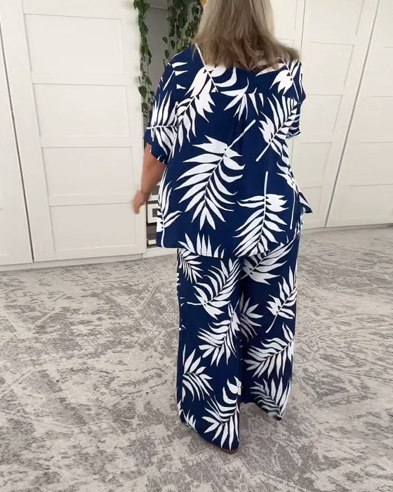 Badedragt Tre-Delt Hawaiiansk Print