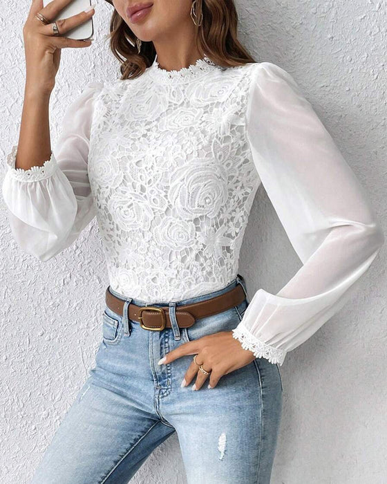 Top Blonder Langærme Elegant