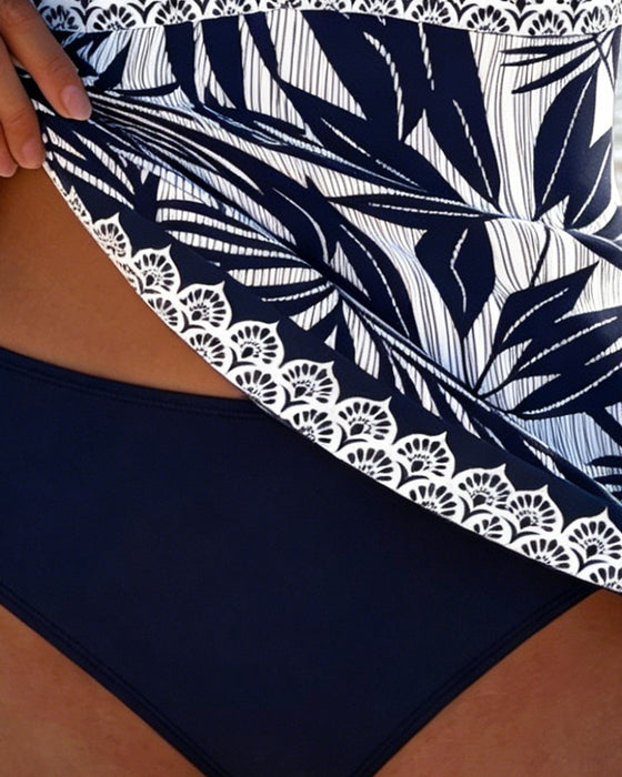 Tankini Botanisk Tryk Halter