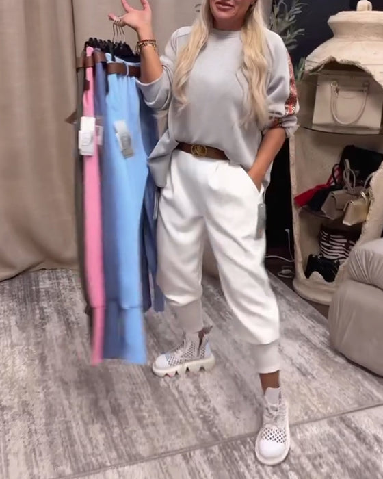 Bukser Ensfarvet Enkel