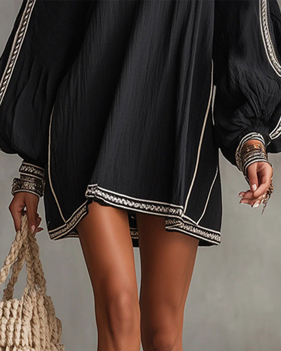 Kjole Lygteærme Afslappet Kort