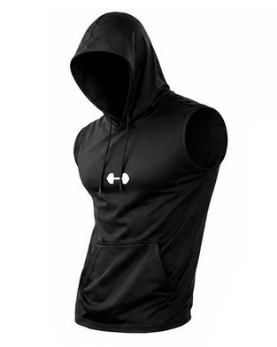 Tank Top Hættetrøje Ærmeløs Snor