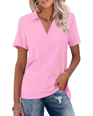 T-Shirt Kort Ærme V-Hals Polo