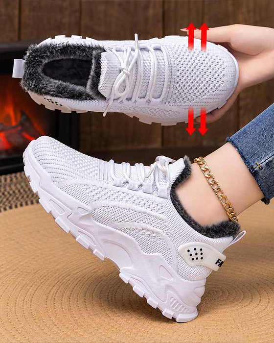 Sneakers Tynd Sål Fleeceforet Sne
