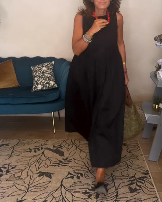 Ryggløs Kjole Med Sløjfe