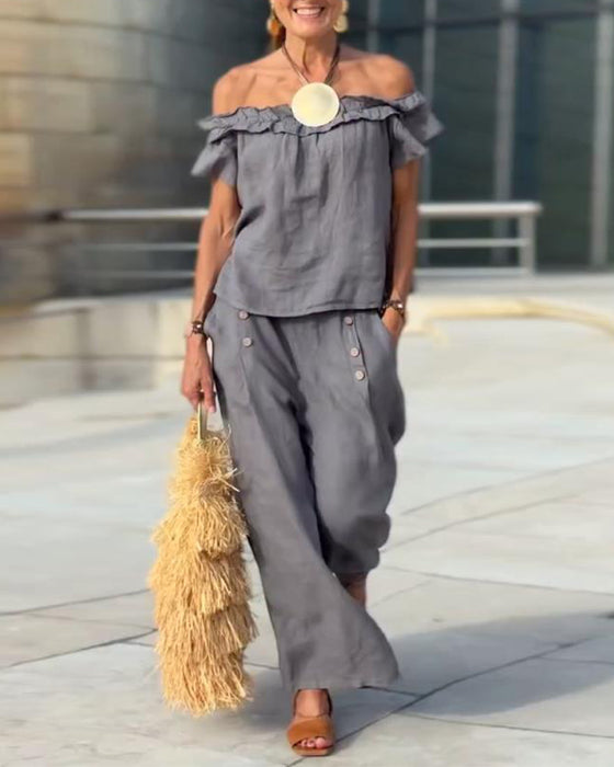 Elegant Set Med Off-the-Shoulder