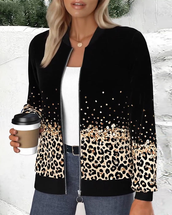 Frakkepositionering Leopardprint
