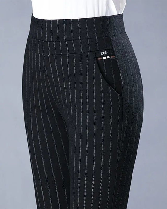 Højtaljede business pants med lommer