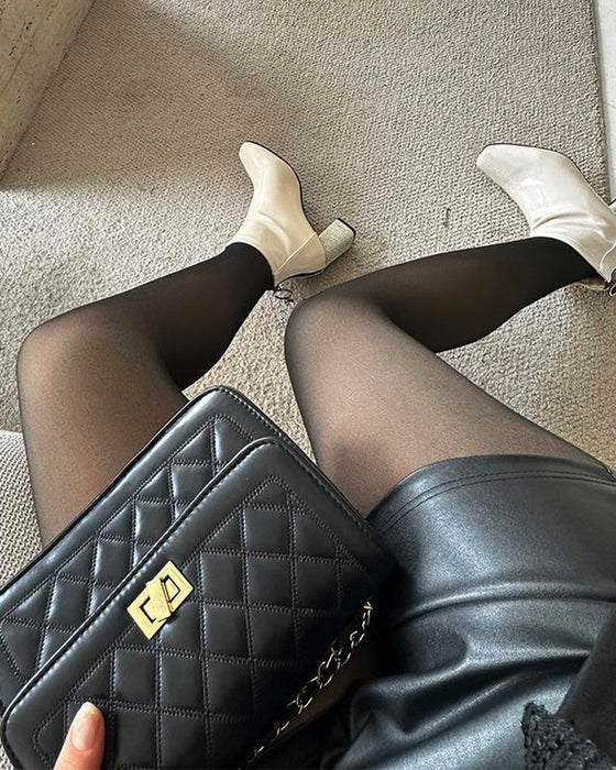 Bukser Sorte Tætsiddende Bare Ben