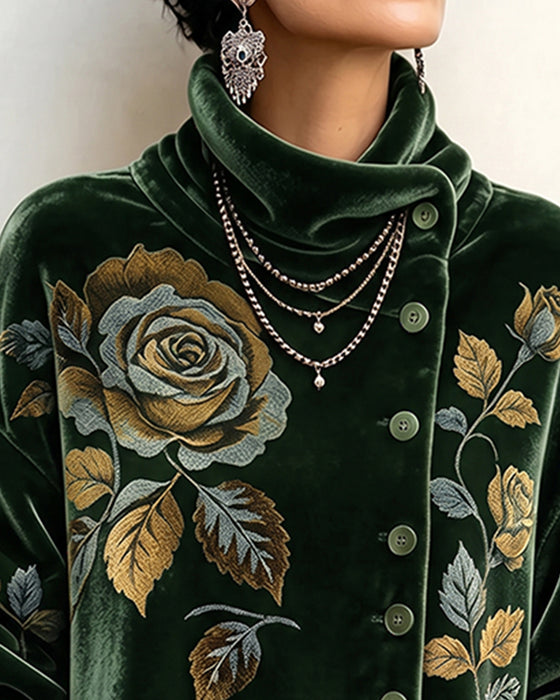 Top Rose Tryk Knap Uregelmæssig