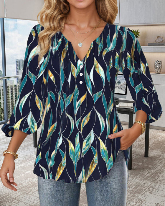 Bluse Casual V-Udskæring