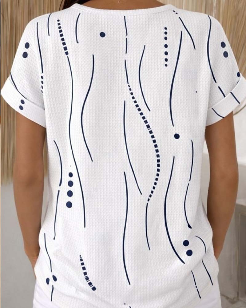 T-Shirt Rund Hals Kortærmet