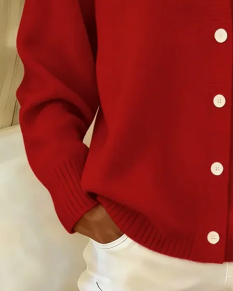 Cardigan Med Peter Pan-Krave Og Knapper