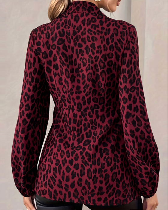 Top Leopard Tryk Krave Bandage Talje