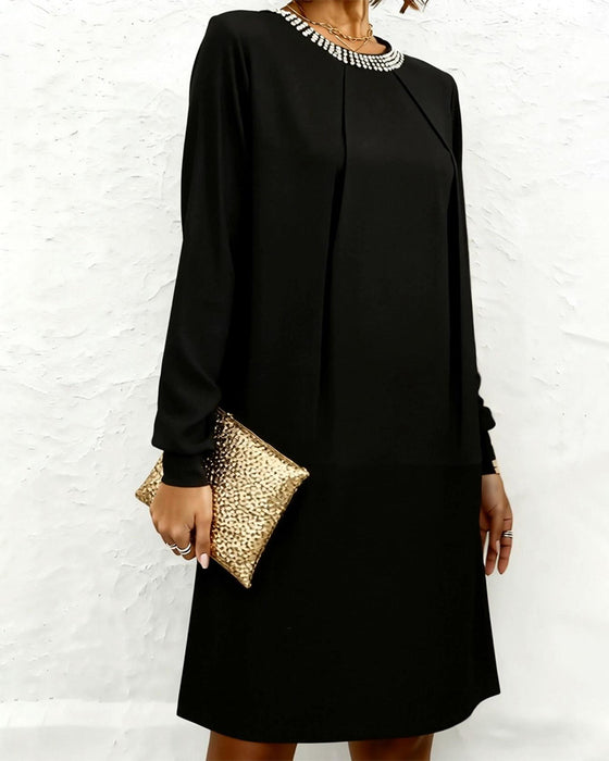 Kjole Moderne Og Elegant Lang Ærme